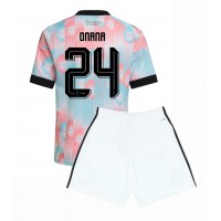 Belgien Amadou Onana #24 Bortaställ Barn VM 2026 Korta ärmar (+ Korta byxor)
